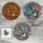 USA 250 Birthday Coin, Semiquincentennial Round (Digital Download), Earrings, Ornament, DTF