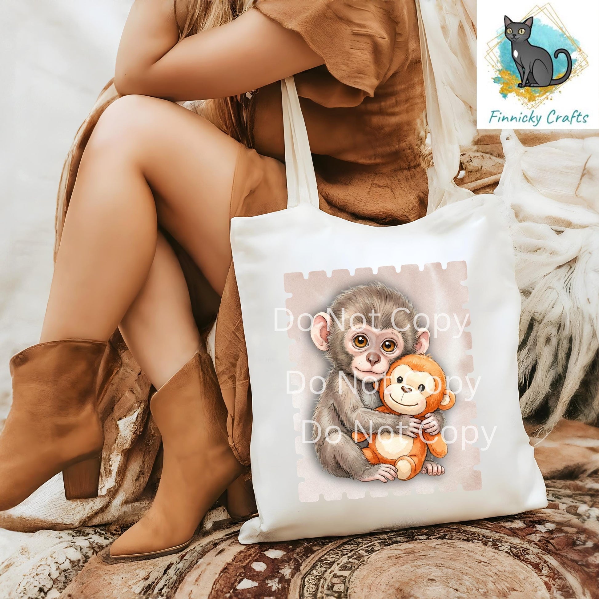 Best Friends Punch Monkey Stamp Ornament, Earrings, Night Light, DTF, Home Decor (Digital PNG Download)
