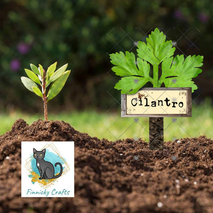 Parsley/Cilantro/Blank - Garden Stakes Sublimation Design (Digital Design)