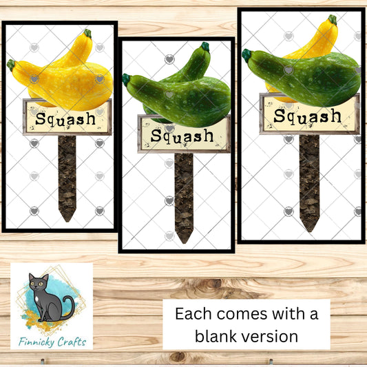 Squash/Blank - Garden Stakes Sublimation Design (Digital Design)