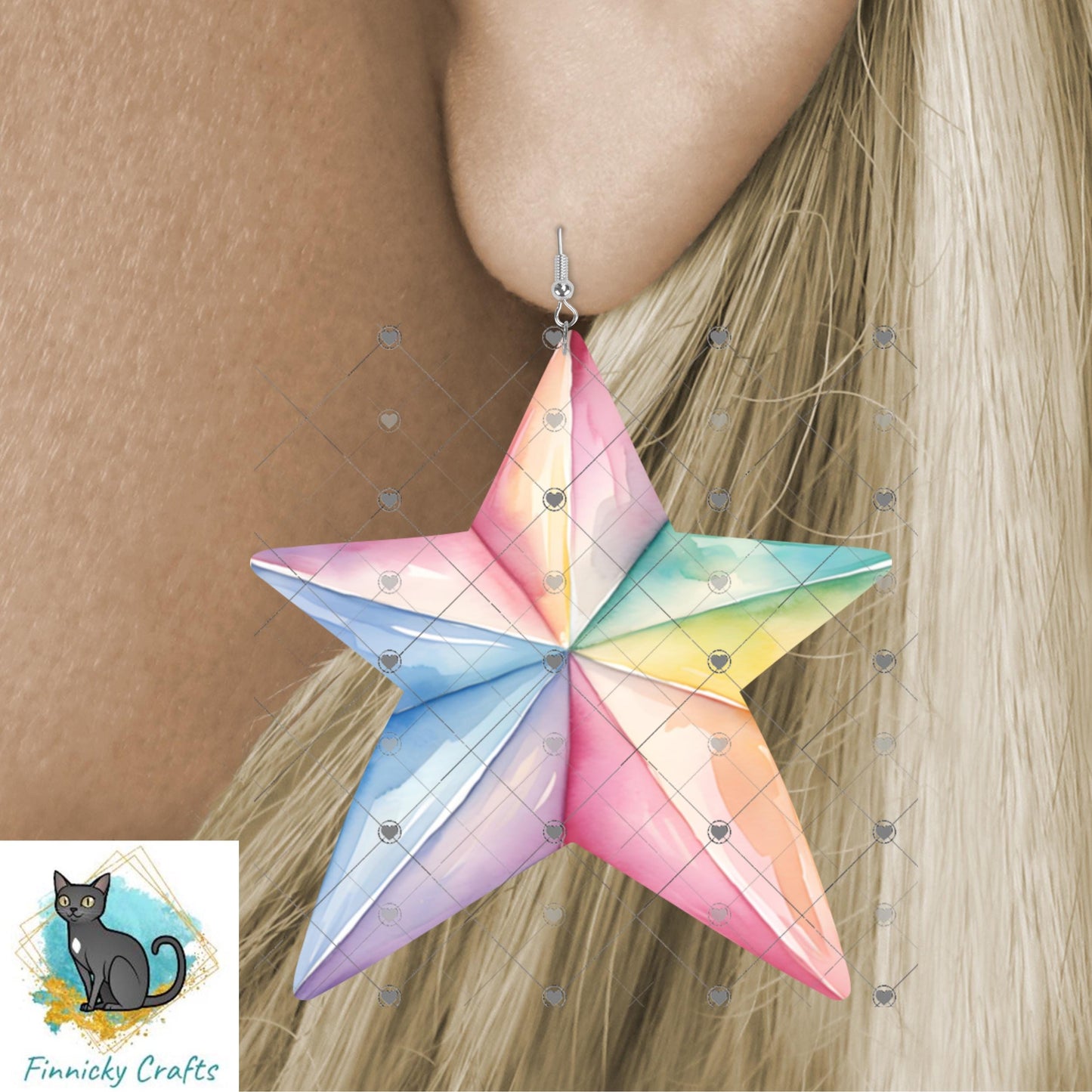 Three Star Clipart Bundle, Sublimation PNG Files for DIY Crafts, Earrings Shirt Design, Instant Digital Download