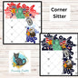 Fireworks red, white, blue or nighttime Door Corner Sitter - (PNG Digital Download)