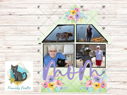 Mom, Mother’s Day, House, Personalizable, Add Photos, Sublimation, Design png