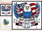 4th of July Eagle 250th Birthday Patriotic Sign PNG, Sublimation Design (Digital)