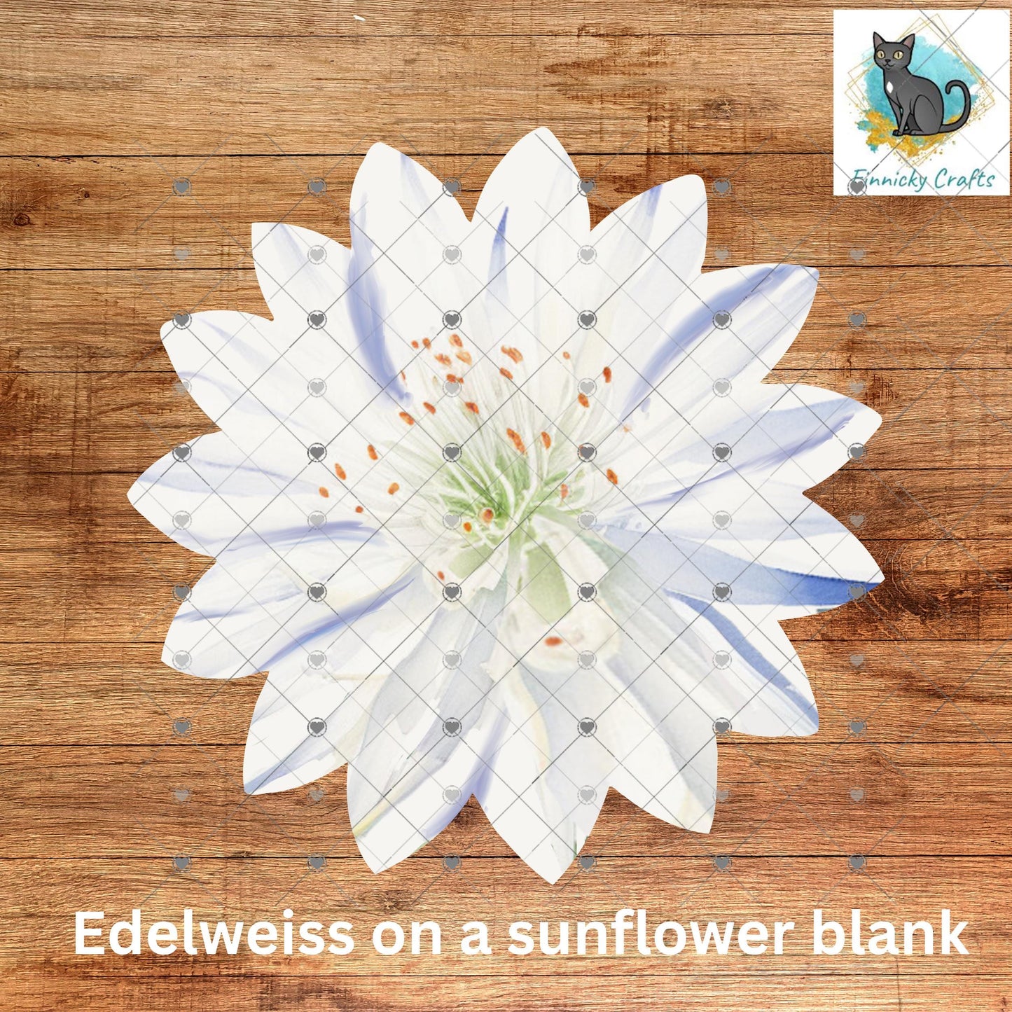 Edelweiss Flower Earrings, Night Light, Sign PNG, Sublimation Design (Digital)