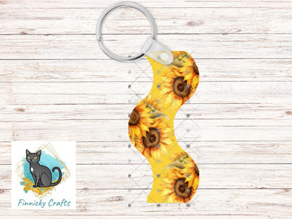 Wavy Floral Sublimation PNG Bundle, Craft Design, Earrings, Keychains, Shirts (Digital Download)