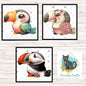 Toucan Puffin Bundle, Sublimation, Digital, PNG, Design, Download