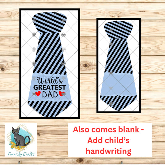 Fathers Day Sublimation PNG, Tie Design for Dad Gift, Handwriting Template, Mens Sublimation Blank Design, Keychain or Shirt DTF