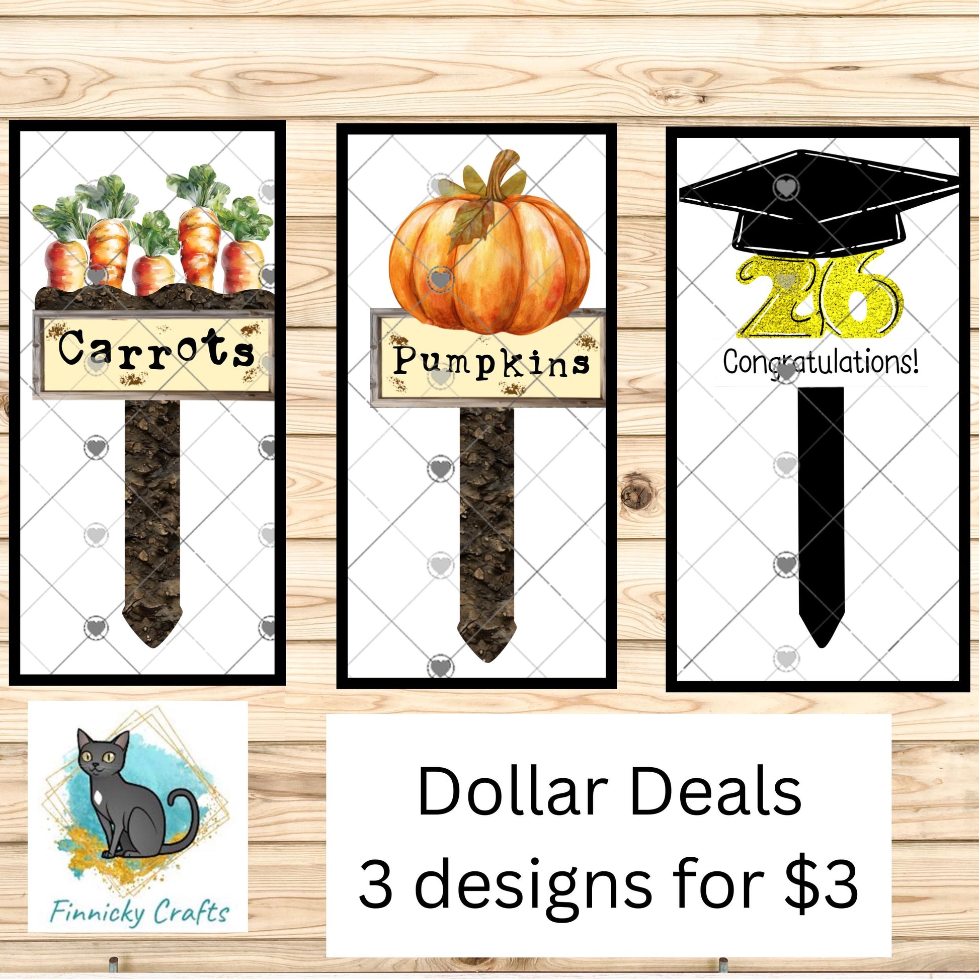 Dollar Deals, Bundle, Sublimation, Digital, PNG Design, Garden Stake