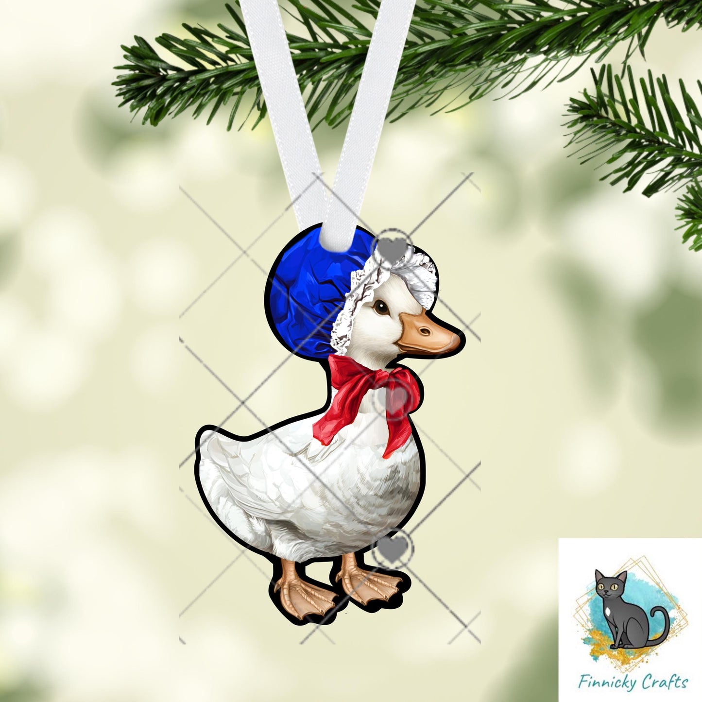 Goose in a bonnet, Red, White, Blue, Sublimation, Digital, PNG, DTF, Design, Download Only, earrings, badge reel