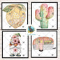 Sublimation Designs Bundle, Patchwork Lemon, Flower Gnome, Saguaro Cactus, Camper, MSS GG Blanks Compatible, Digital Craft PNGs