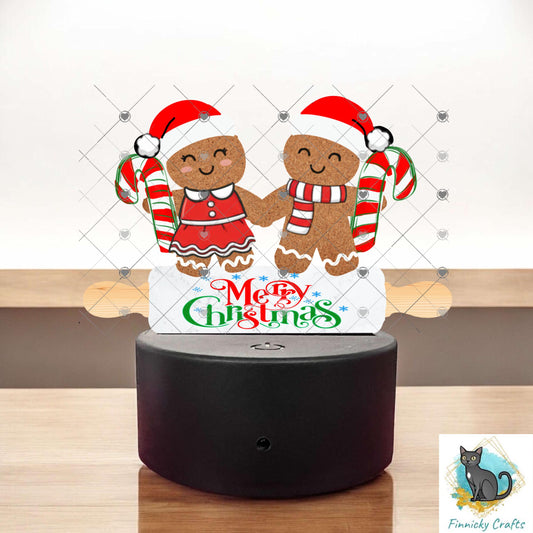 Gingerbread Couple PNG, Light Base Decor (Digital Download)