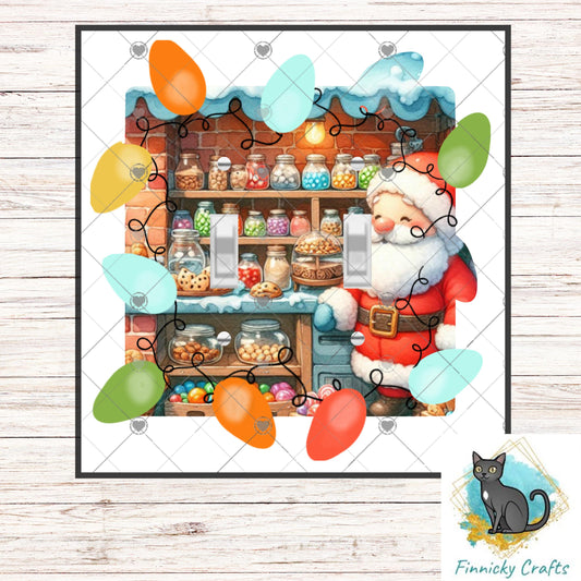 Christmas Light Switch, Santa’s Candy Shop, Sublimation, Decor, Sublimation, Digital, PNG, Design