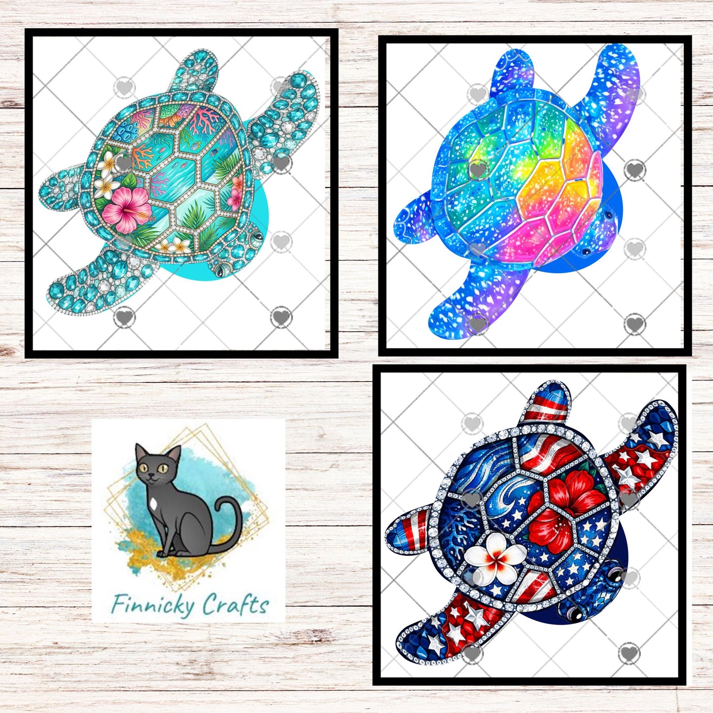 Sea turtles, beach, patriotic, colorful, PNG, Sublimation Design, Digital Download, DTF