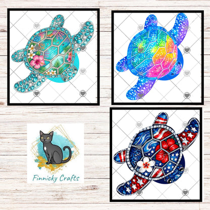 Sea turtles, beach, patriotic, colorful, PNG, Sublimation Design, Digital Download, DTF