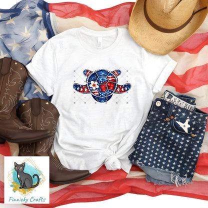 Sea turtles, beach, patriotic, colorful, PNG, Sublimation Design, Digital Download, DTF