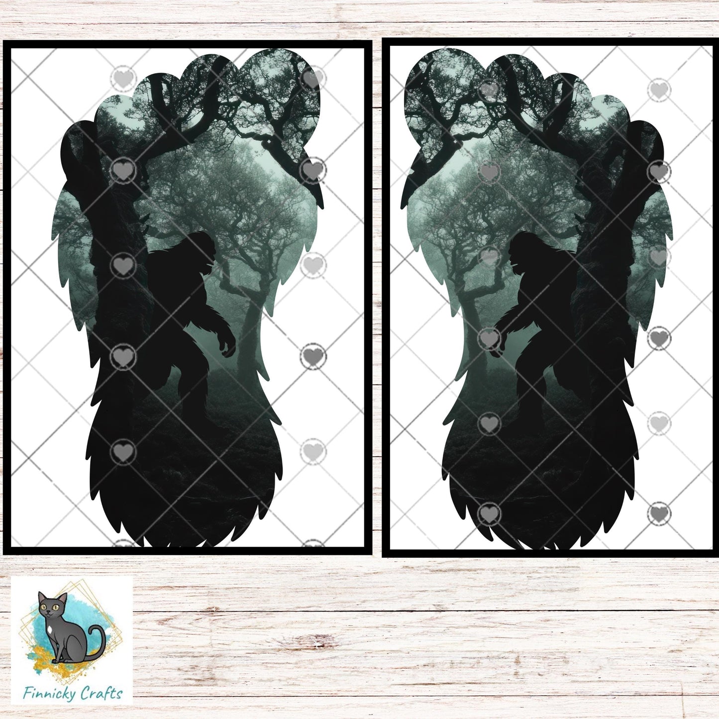 Bigfoot Footprint PNG 300 DPI | Sasquatch Track Sublimation Design | Cryptid Digital Download | Yeti Foot (Digital Download)