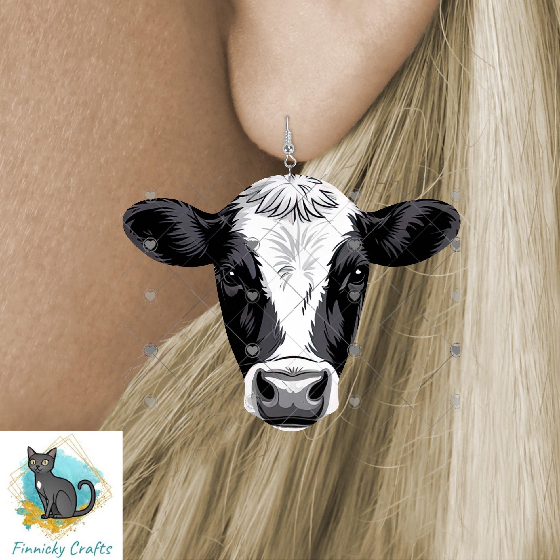 Cow Head Shapes png - Earrings, Night Light, DTF, Shirts, Ornaments - PNG