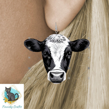 Cow Head Shapes png - Earrings, Night Light, DTF, Shirts, Ornaments - PNG