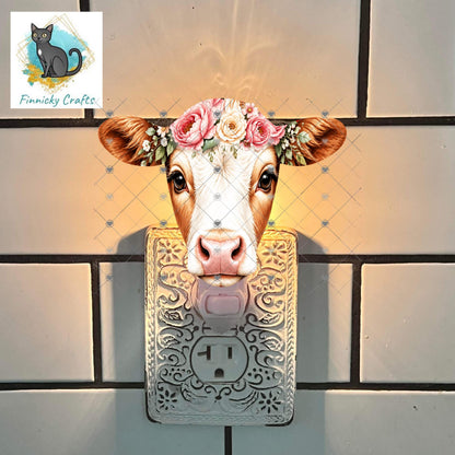 Cow Head Shapes png - Earrings, Night Light, DTF, Shirts, Ornaments - PNG