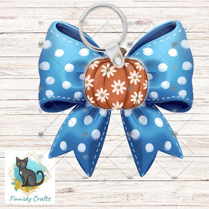 Pumpkin Bows PNG - Sublimation Digital Designs - Ornament, Night Light, Shirt, Earrings, Badge Reel
