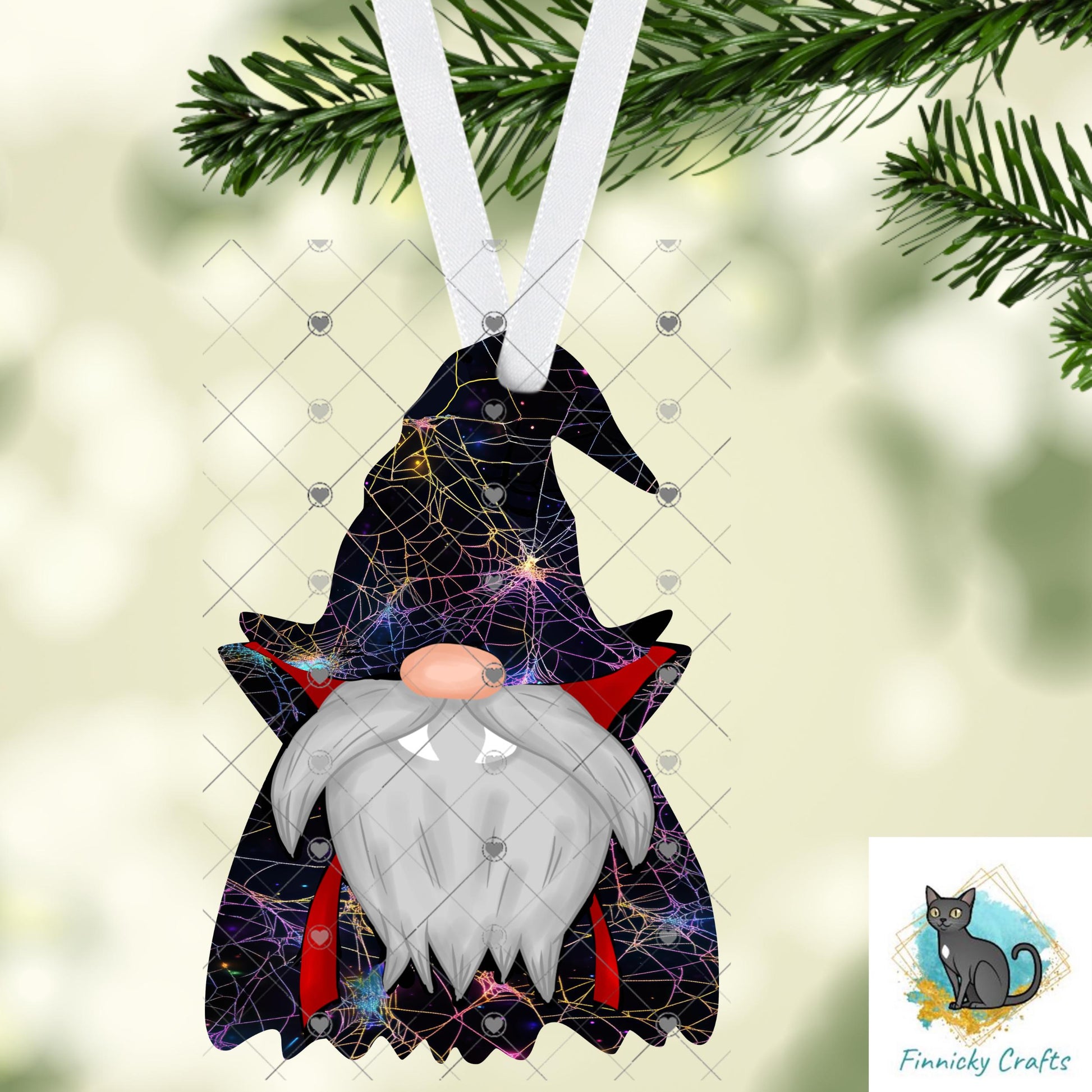 Vampire Gnome Girl Halloween Earrings, Sublimation Design (PNG)