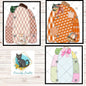 Tall Patchwork Pumpkins Earring PNG Bundle, Fall Designs (Digital Download)