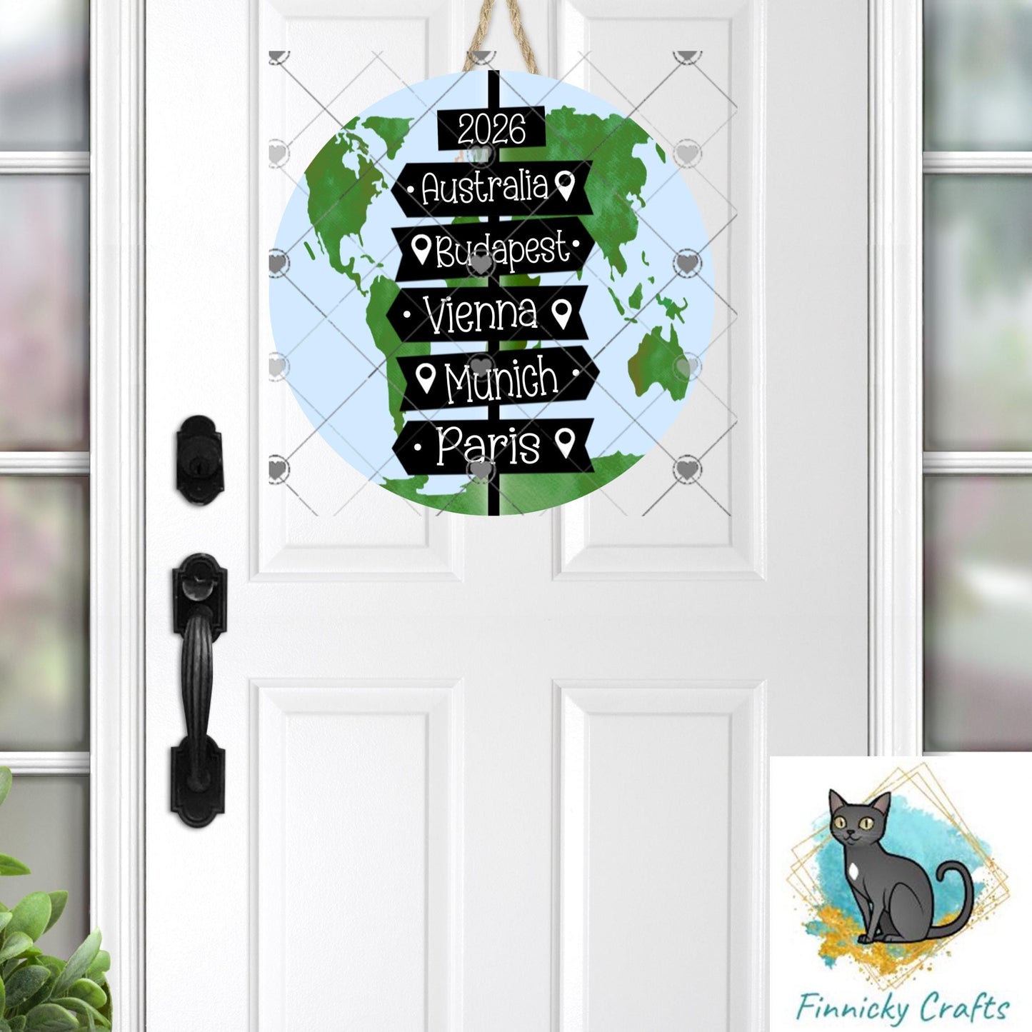 Travel Sign, Wolrd, Customizable, PNG, Sublimation Design, Digital Download, Sign, Ornament, Decor, DTF