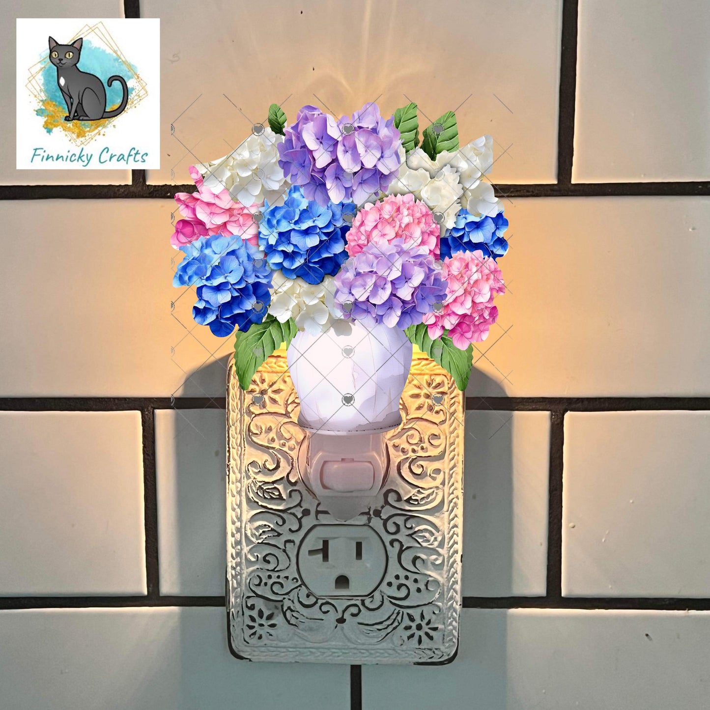 Hydrangeas, Signs, Words or Blank, Sublimation, Digital, PNG, Design, Download, earrings, night light