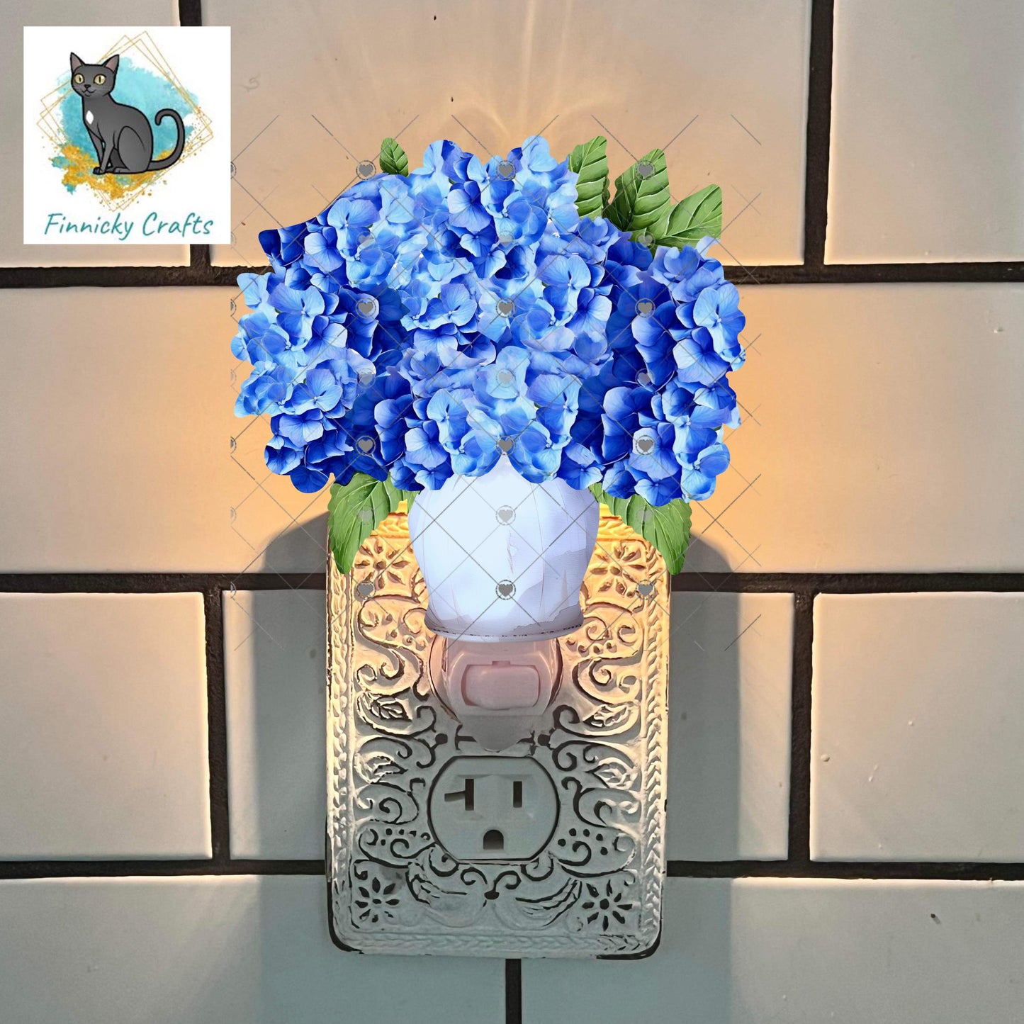 Hydrangeas, Signs, Words or Blank, Sublimation, Digital, PNG, Design, Download, earrings, night light