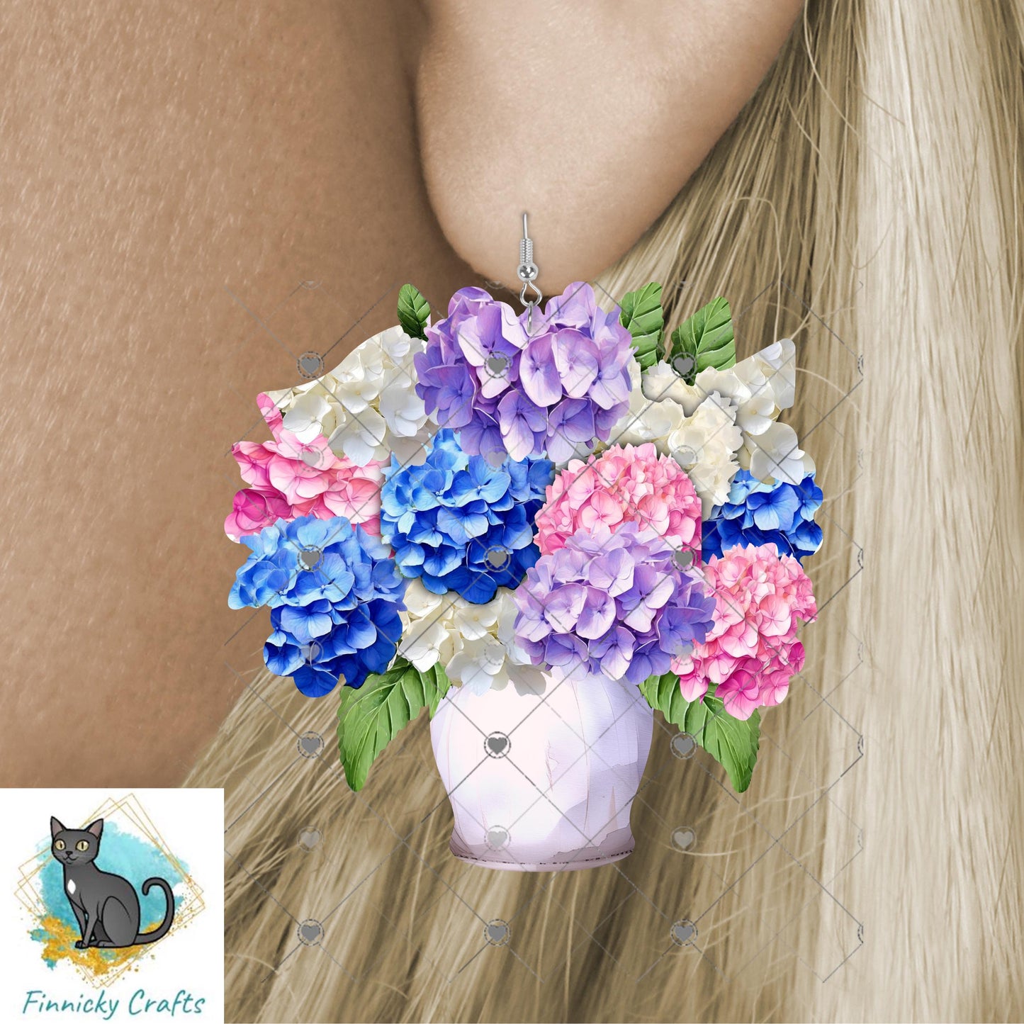 Hydrangeas, Signs, Words or Blank, Sublimation, Digital, PNG, Design, Download, earrings, night light