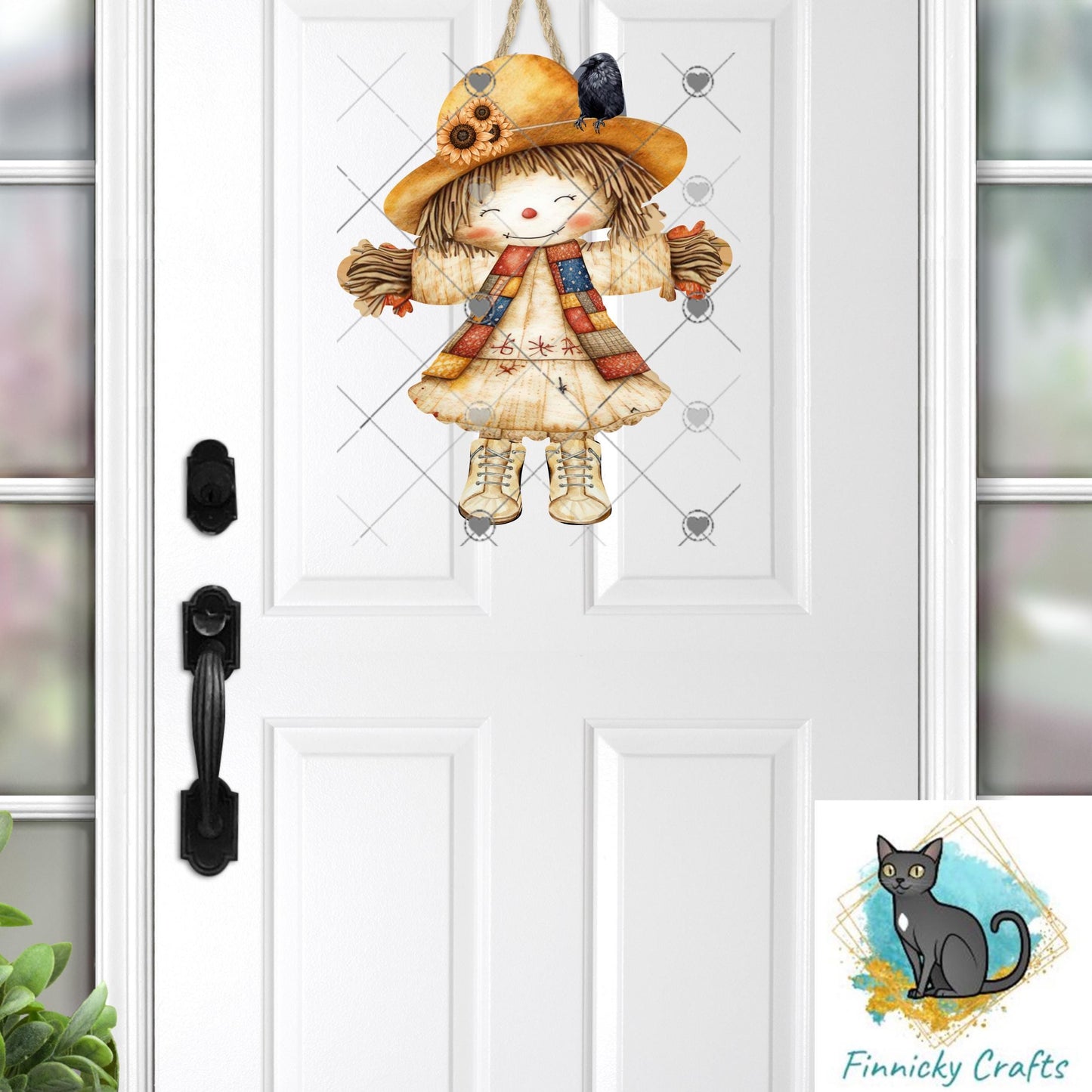 Scarecrow Girl PNG Bundle, Fall Autumn Design (Digital Download)
