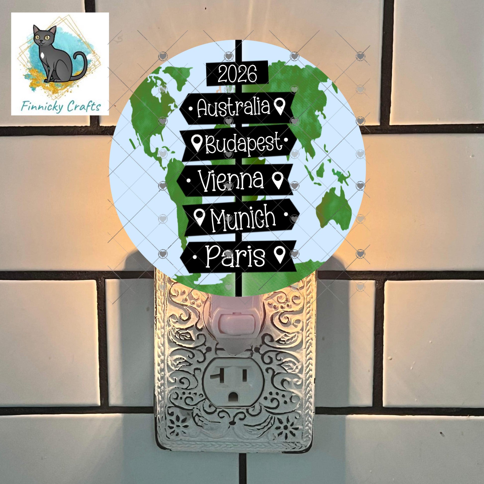 Travel Sign, Wolrd, Customizable, PNG, Sublimation Design, Digital Download, Sign, Ornament, Decor, DTF