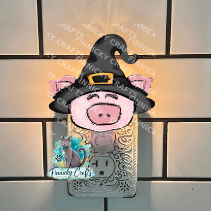 Farm Animals with a Witch Hat PNG Bundle – Sublimation Design (Digital Download)