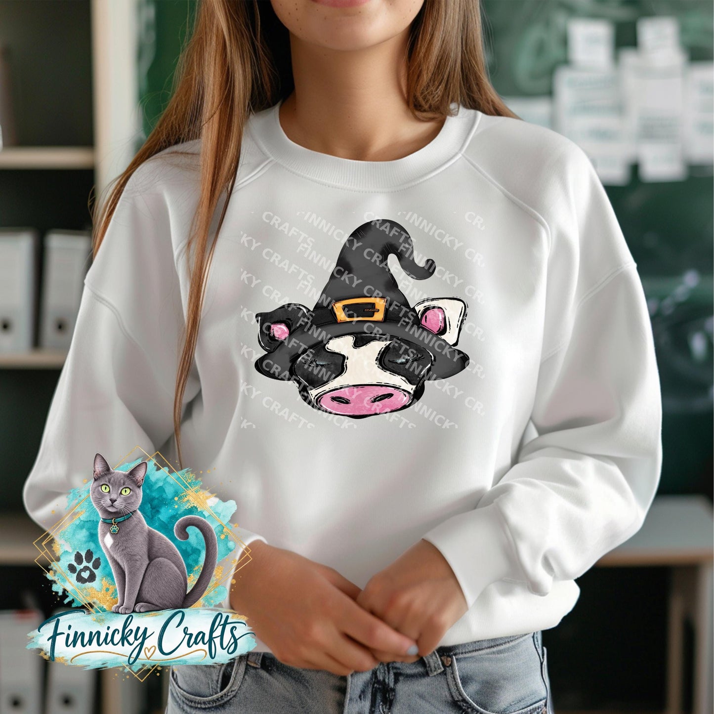 Farm Animals with a Witch Hat PNG Bundle – Sublimation Design (Digital Download)