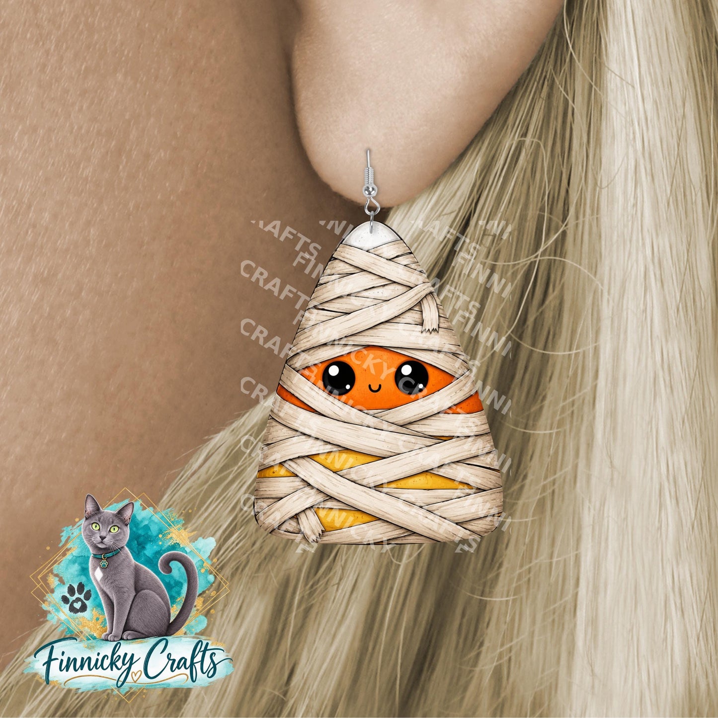 Candy Corn Halloween Design (Digital Download) - Mummy, Witch, Ghost