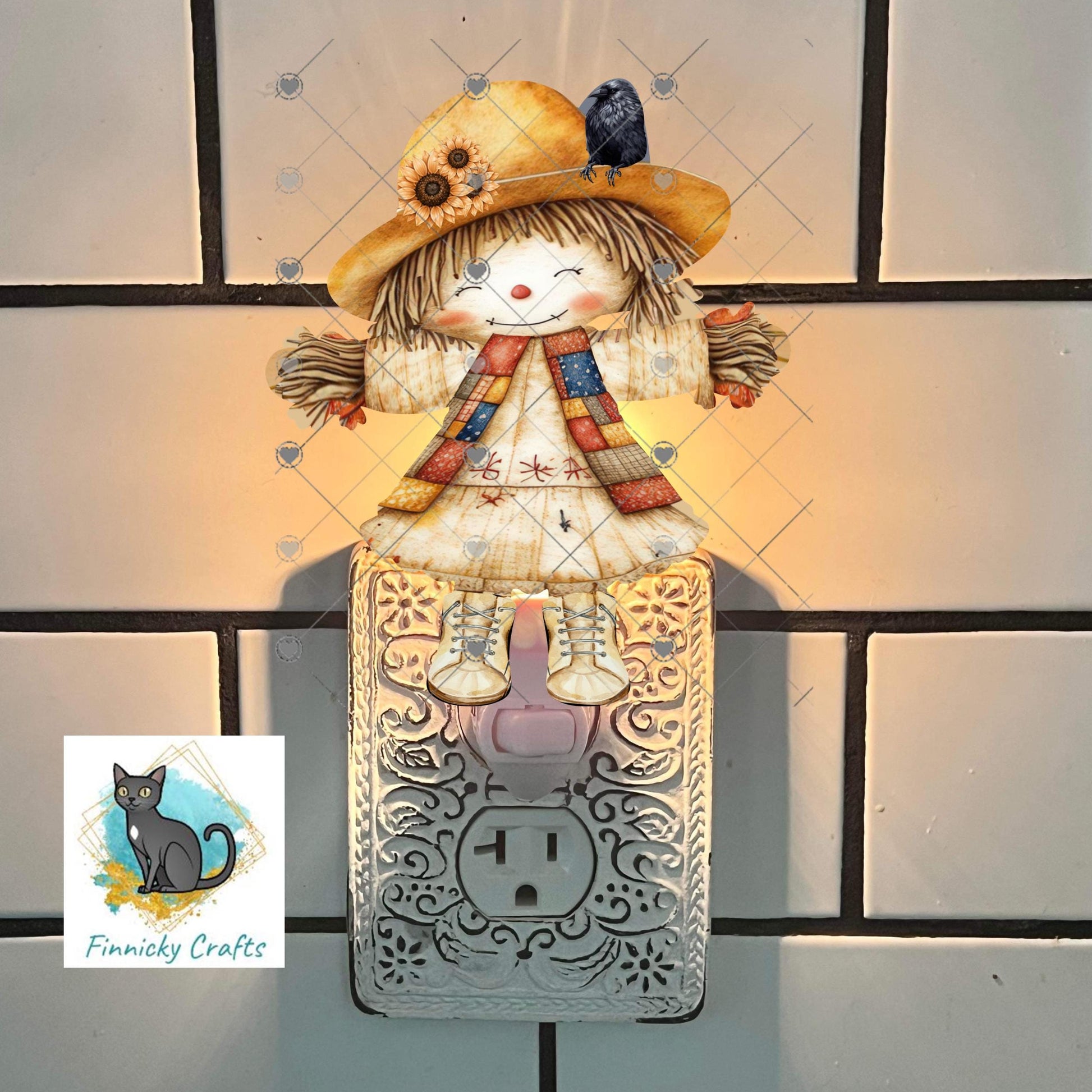 Scarecrow Girl PNG Bundle, Fall Autumn Design (Digital Download)