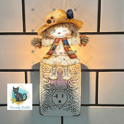 Scarecrow Girl PNG Bundle, Fall Autumn Design (Digital Download)