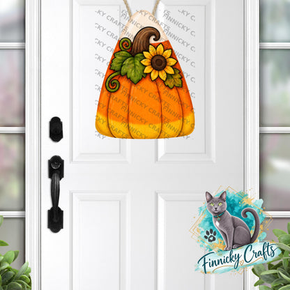 Candy Corn Halloween Design (Digital Download) - Scarecrow, Black Cat, Pumpkin