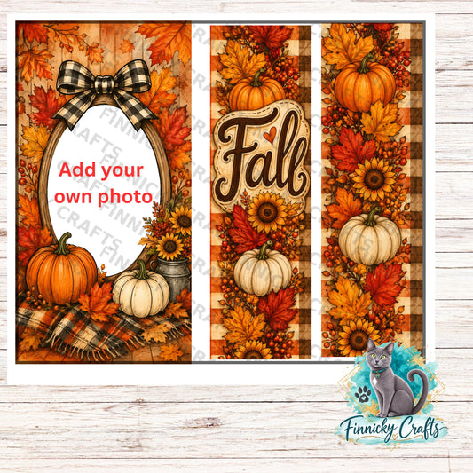 3-Piece, Customizable, Interchangeable Fall/Autumn Sign Inserts, Sublimation, Digital, PNG, Design, Download