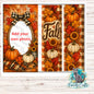 3-Piece, Customizable, Interchangeable Fall/Autumn Sign Inserts, Sublimation, Digital, PNG, Design, Download