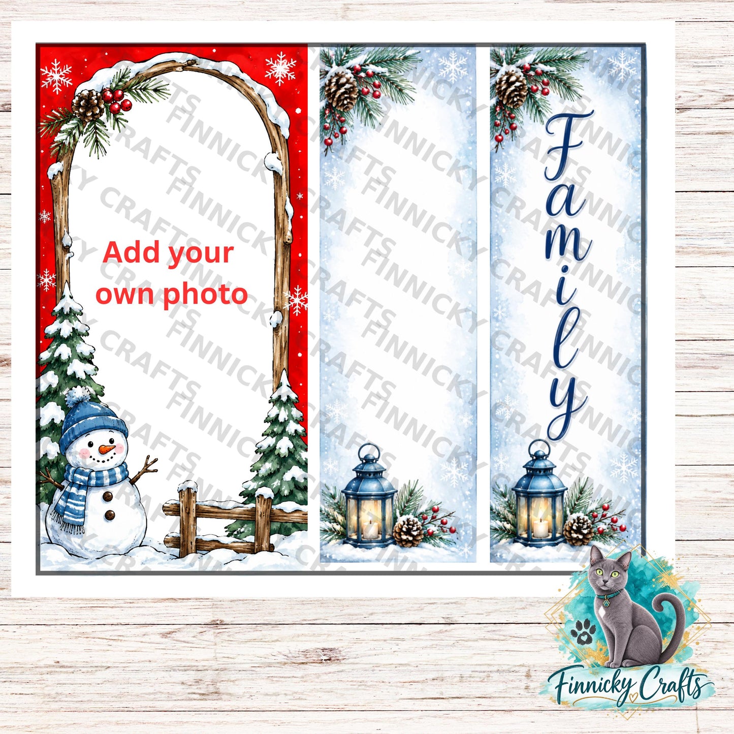 3-Piece, Customizable, Interchangeable Winter Sign Inserts, Sublimation, Digital, PNG, Design, Download