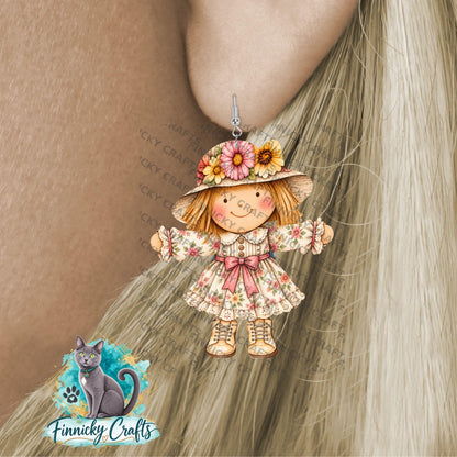 Scarecrow Girl PNG Bundle, Fall Autumn Design (Digital Download)