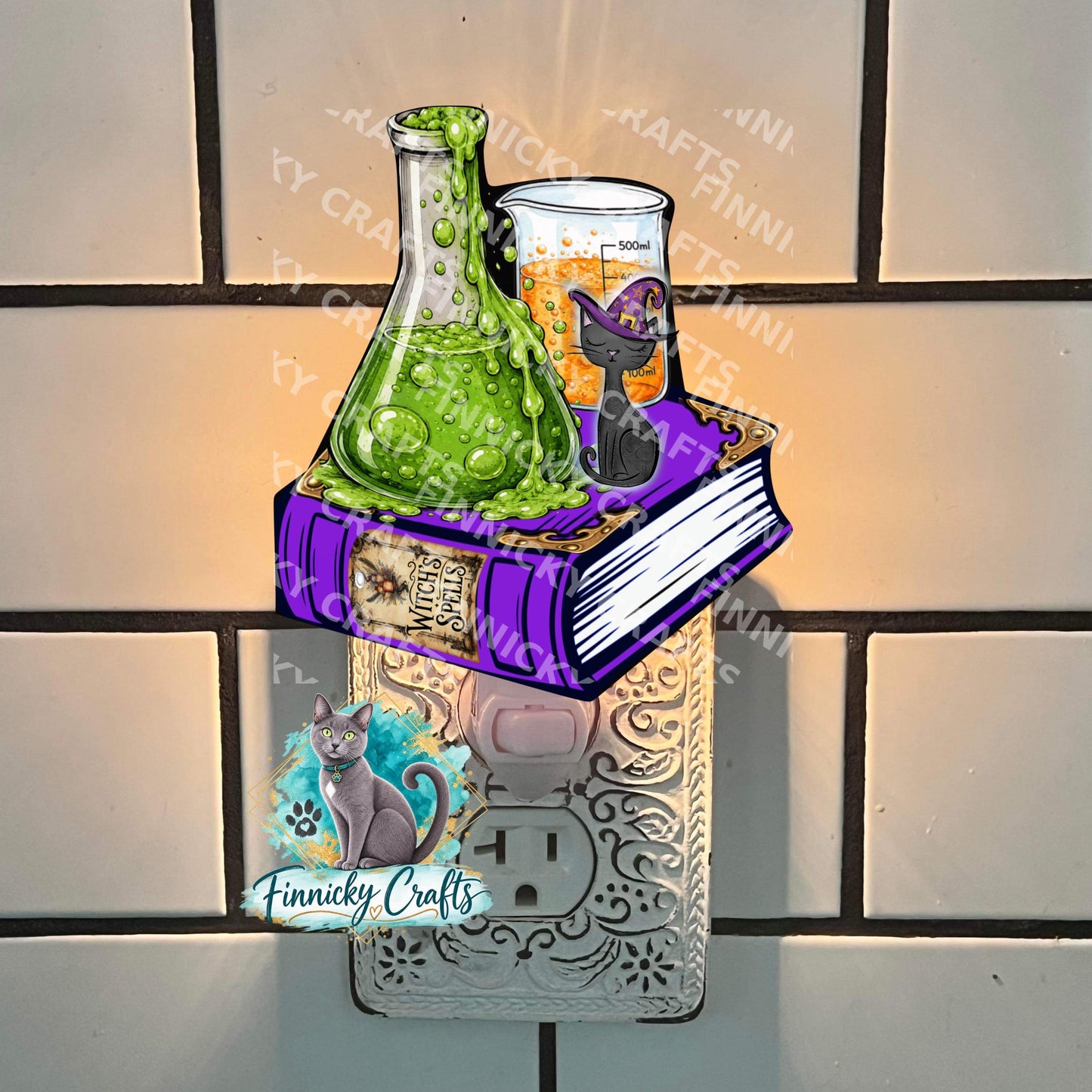 Witch’s Brew Book and potions, night light, sign, earrings, Halloween, PNG Design, Sublimation Download