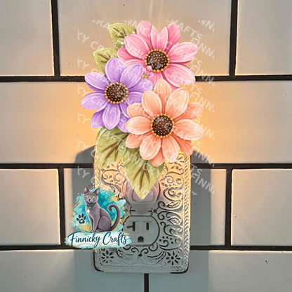 Trio Flowers and leaves, Earrings Bundle Sublimation, Digital, PNG, Design, Download
