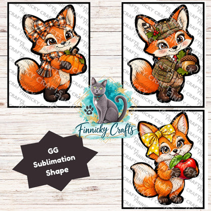 Fox Holding a Pumpkin Shape, GG Sublimation PNG – Sublimation Design, Digital Design