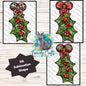 Holly and Berries, Sign, Sublimation, Digital, PNG, Design, Acrylic, Nightlight, Earrings, shirt