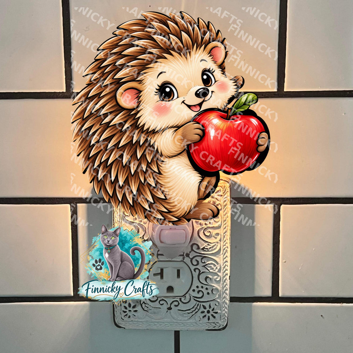 Hedgehog Holding a Pumpkin Shape, GG Sublimation PNG – Sublimation Design, Digital Design