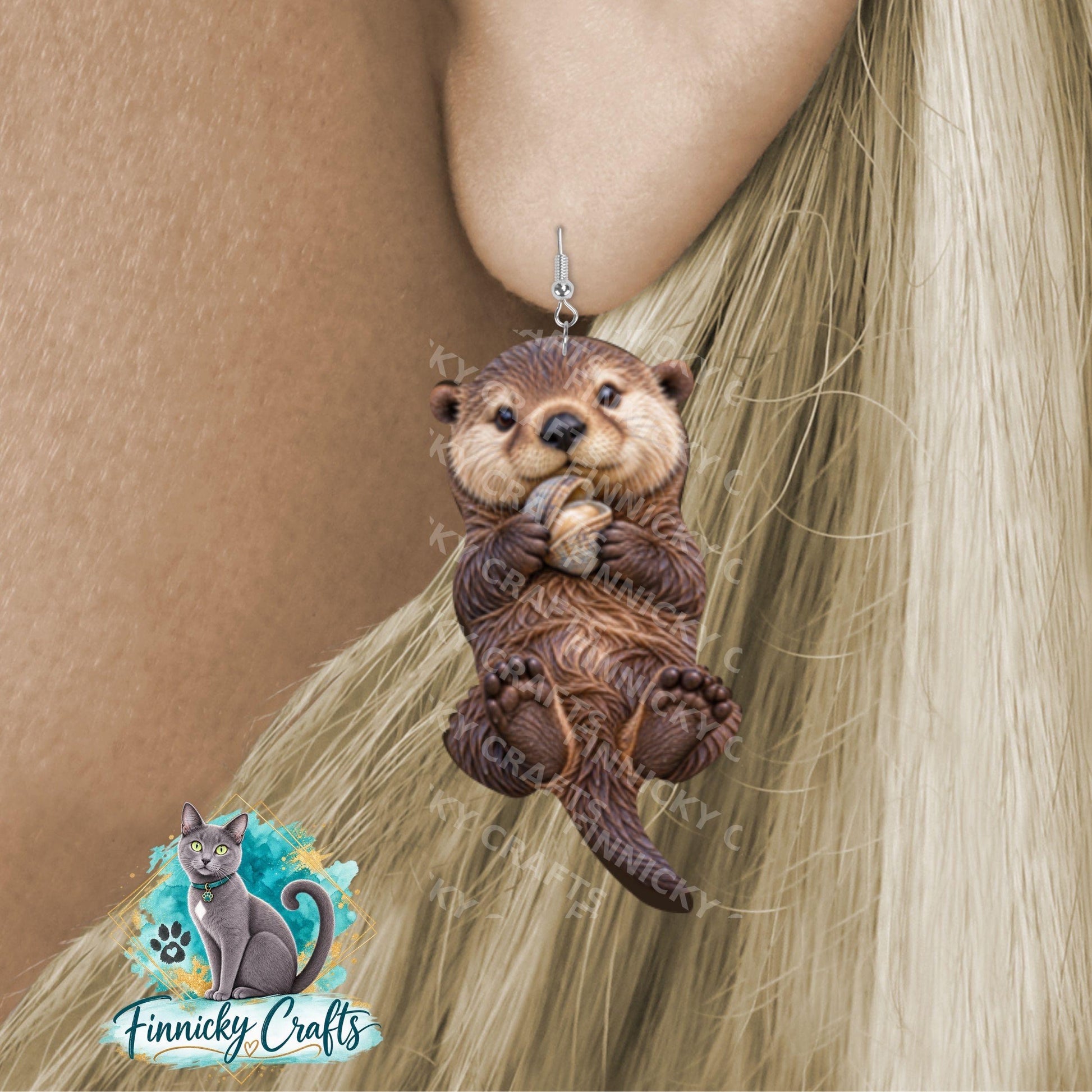 Otter Bundle, Sublimation, Digital Design, PNG, Download, Decoration, Earring, Door Hanger, Ornament