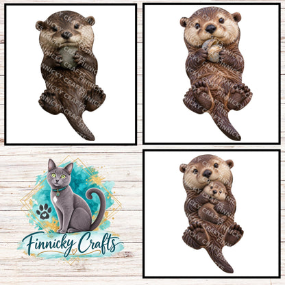 Otter Bundle, Sublimation, Digital Design, PNG, Download, Decoration, Earring, Door Hanger, Ornament